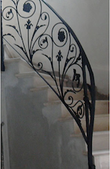 Rampe, escalier, en, fer, forgé, ferronnerie, d’Art,